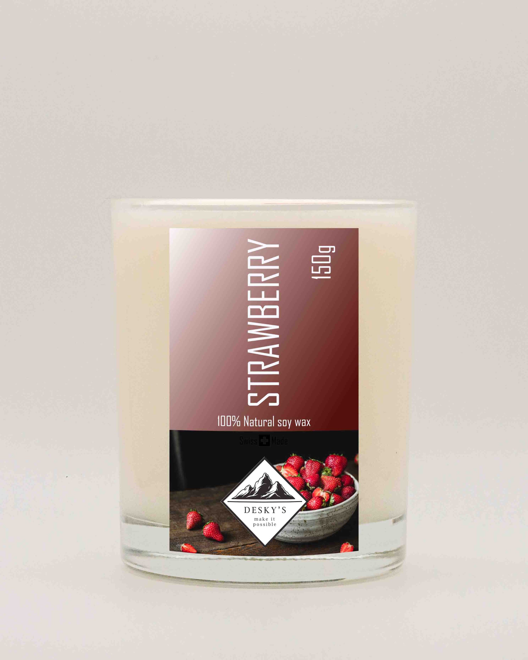 Strawberry 150g soy candle